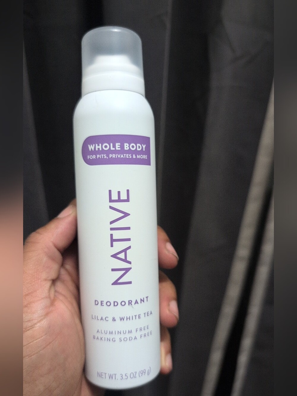 Women's Native Lilac & White Tea Body Deodorant Spray - White & Purple